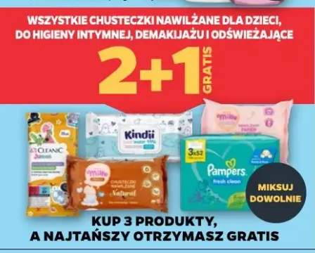 Chusteczki nawilżane dla dzieci, do higieny intymnej, demakijażu i odświeżające