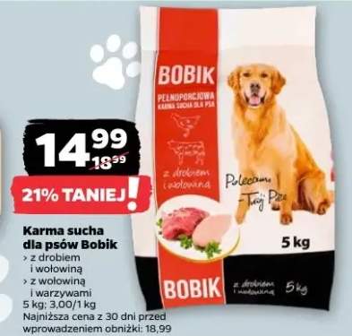 Karma sucha dla psów wołowina