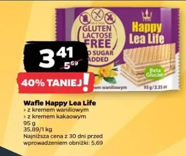 Wafle z kremem waniliowym