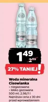 Woda mineralna lekko gazowana