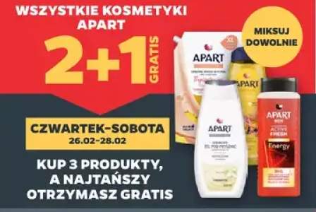 Wszystkie kosmetyki Apart 2+1 GRATIS