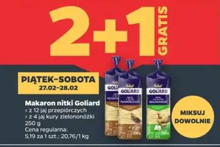 Makaron nitki z 12 jaj przepiórczych 2+1 GRATIS