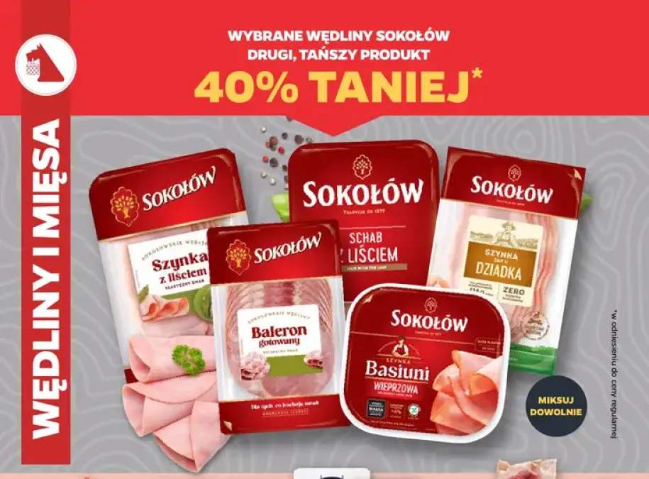 Wybrane wędliny Sokołów DRUGA -40%