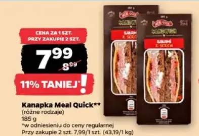 Kanapka 185 g, różne rodzaje