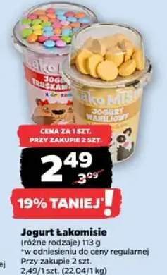 Jogurt Łakomisie, różne rodzaje