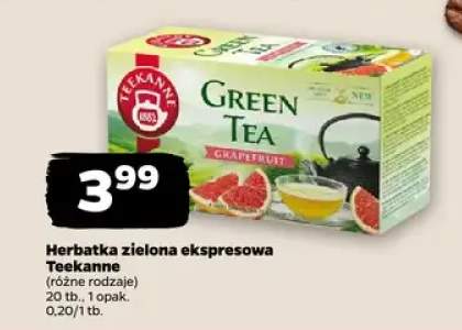 Herbatka zielona ekspresowa, różne rodzaje