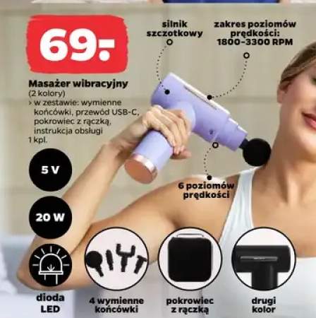 Masażer wibracyjny, 2 kolory