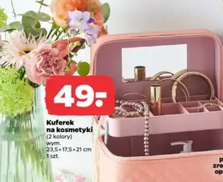 Kuferek na kosmetyki 23,5x17,5x21 cm, 2 kolory