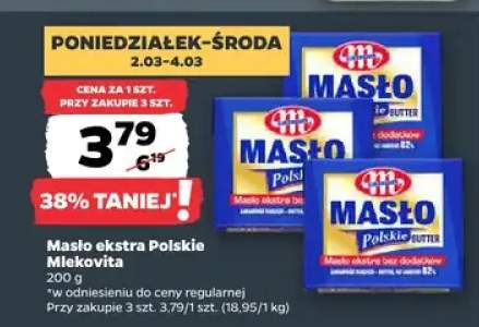 Masło ekstra Polskie Mlekovita
