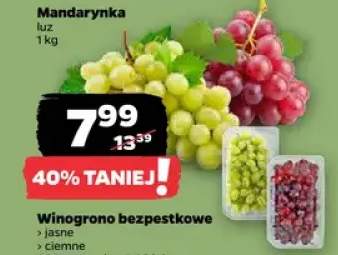 Winogrono bezpestkowe ciemne