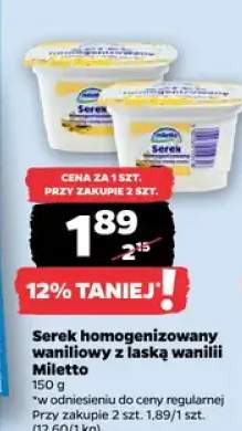 Serek homogenizowany waniliowy z laską wanilii