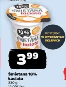 Śmietana 18% Łaciata