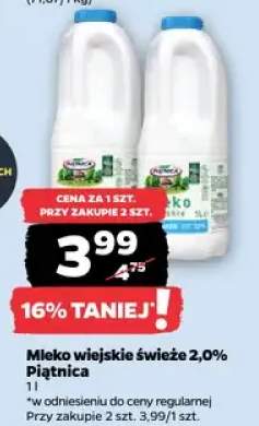 Mleko wiejskie świeże 2,0%