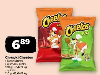 Chrupki ketchupowe, o smaku pizzy