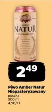 Piwo Amber Natur Niepasteryzowany