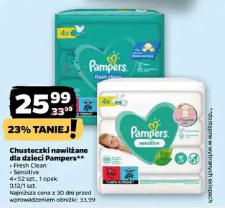 Chusteczki nawilżane dla dzieci Fresh Clean, Sensitive