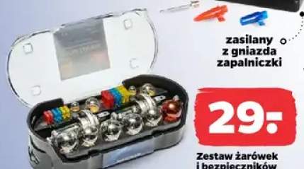 Zestaw żarówek i bezpieczników samochodowych