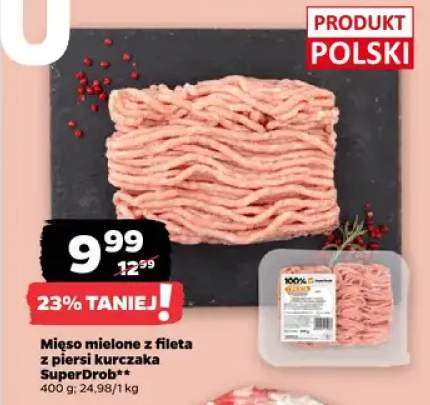 Mięso mielone z fileta z piersi kurczaka superdrob