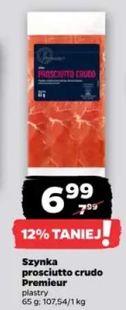 Szynka prosciutto crudo premieur plastry