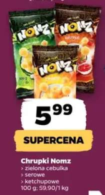 Chrupki nomz (różne rodzaje) zielona cebulka, serowe, ketchupowe