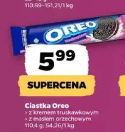 Ciastka Oreo z kremem truskawkowym