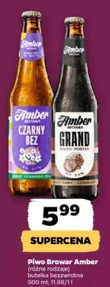 Piwo Browar Amber czarny bez butelka bezwrotna