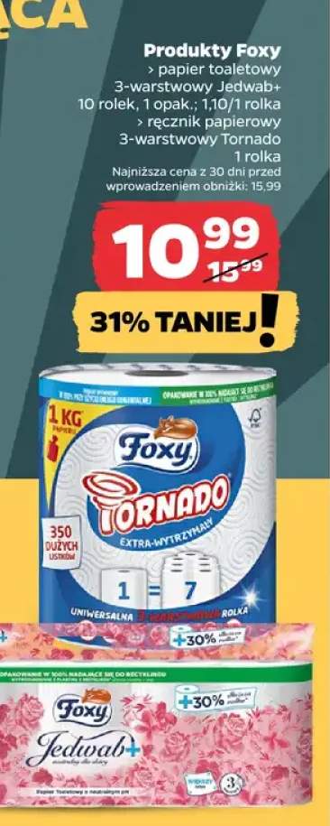 Ręcznik papierowy 3-warstwowy Tornado