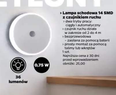 lampa z czujnikiem