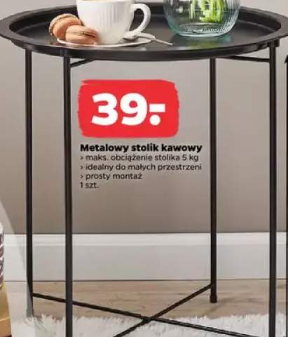 Metalowy stolik kawowy