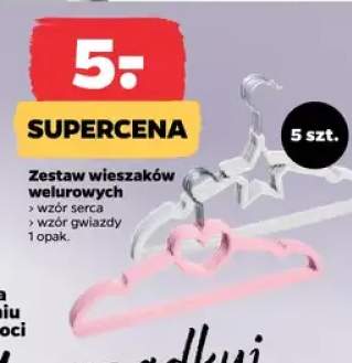 Zestaw wieszaków welurowych