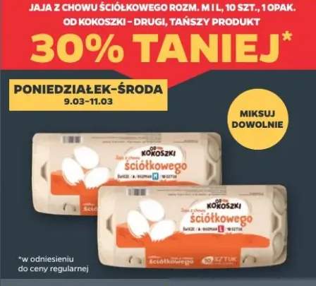 Jaja z chowu ściółkowego rozm. M 1l, 10 szt.