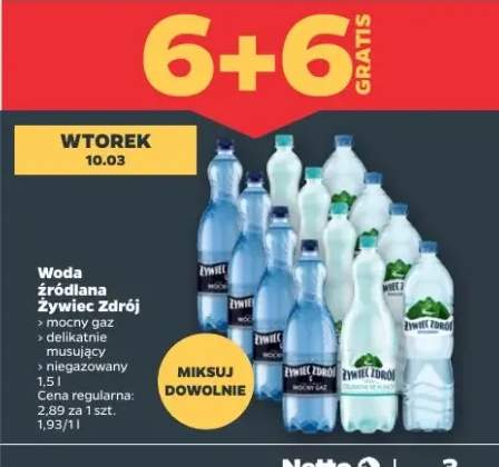 Woda źródlana Żywiec Zdrój niegazowany