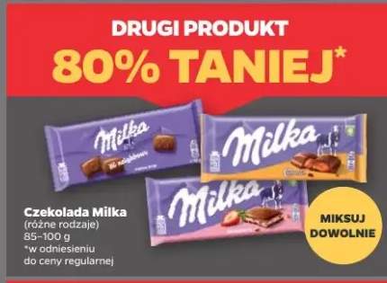 Czekolada Milka różne rodzaje