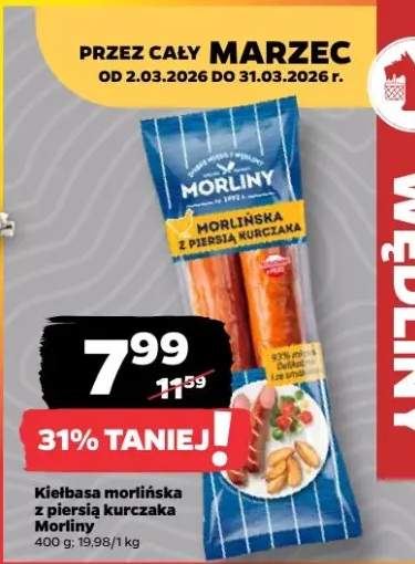 Kielbasa morlińska z piersią kurczaka Morliny