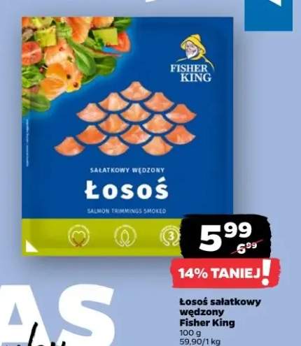 Łosoś sałatkowy wędzony