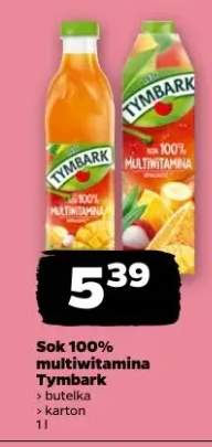 Sok 100% multiwitamina butelka, karton