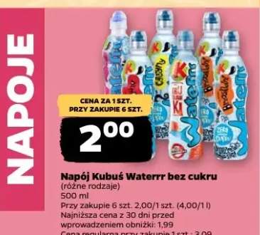 Napój Kubuś Waterrr bez cukru