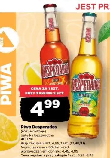 Piwo Desperados butelka bezzwrotna