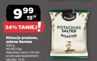 Pistacje prażone, solone Sereno