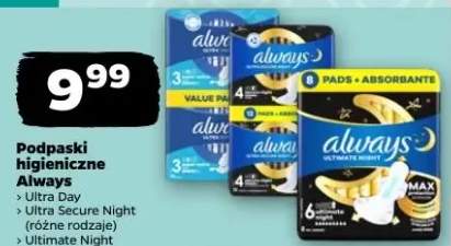 Podpaski higieniczne Ultra Secure Night