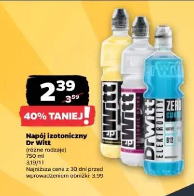 Napój izotoniczny różne rodzaje