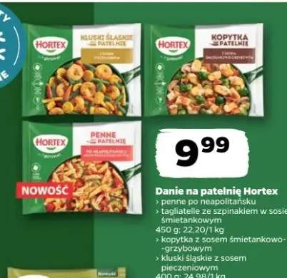 Danie na patelnię kopytka z sosem śmietankowo-grzybowym