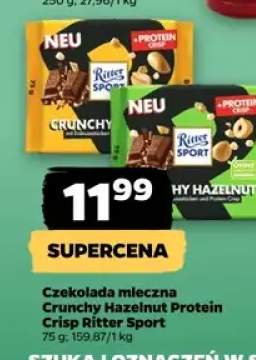 Czekolada mleczna Crunchy Hazelnut Protein Crisp Ritter Sport