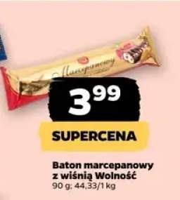 Baton marcepanowy z wiśnią Wolność