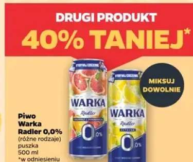 Piwo Radler 0,0% różne rodzaje puszka