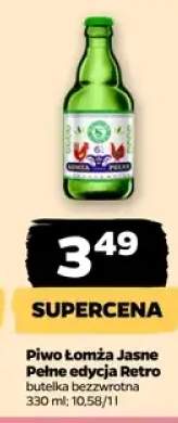 Piwo Łomża Jasne pełne Retro butelka bezwrotna
