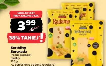 Ser żółty Serenada (różne rodzaje)