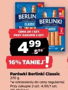 Parówki Berlinki Classic