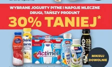 Jogurt pitny i napoje mleczne wybrane