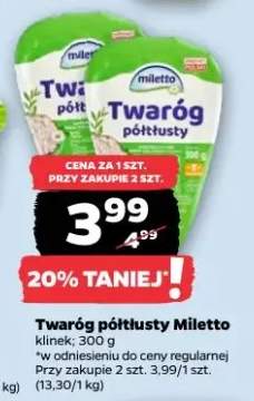 Twaróg półtłusty klinek